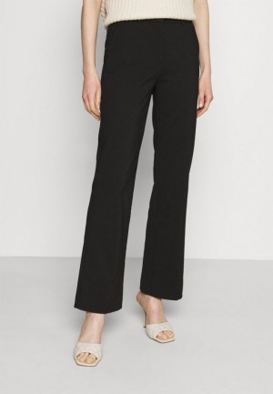 Anna Field Flared Business Trousers Trousers Långbyxor Dam Svarta | GHM-579248