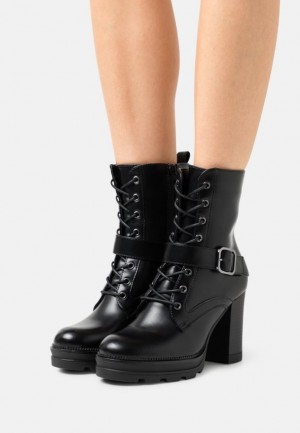 Anna Field High Klackar Ankle Boots Stövletter Dam Svarta | HCA-728936