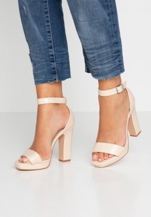 Anna Field High Klackar Sandals Sandaler Dam Vita | QWE-825340