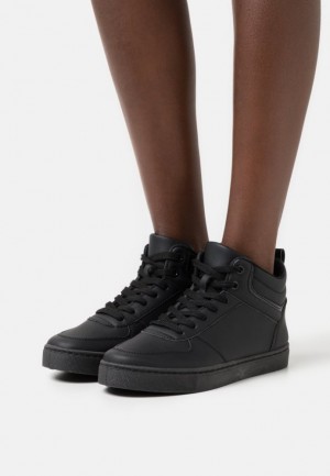 Anna Field High Top Trainers Sneakers Dam Svarta | RAT-043581