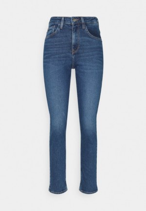 Anna Field Jeans Mager Fit Långbyxor Dam Blå | JFX-483976