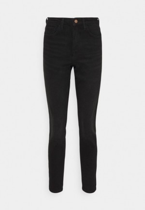 Anna Field Jeans Mager Fit Långbyxor Dam Svarta Blå | BSZ-859417