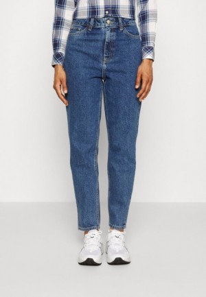 Anna Field Jeans Mager Fit Långbyxor Dam Blå | UMZ-879654