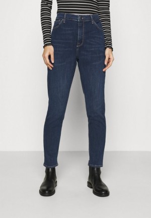 Anna Field Jeans Mager Fit Långbyxor Dam Blå | SZT-624703