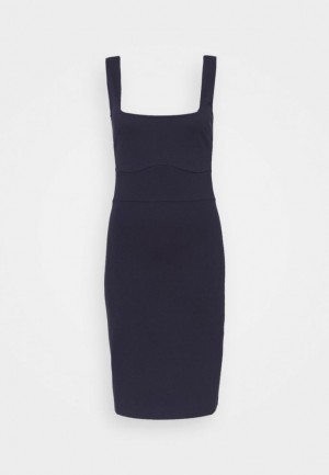 Anna Field Jersey Klänning Klänning Dam Mörkblå | LDN-521346