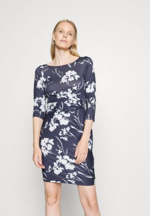Anna Field Jersey Klänning Klänning Dam Mörkblå | BIL-451063