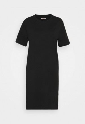 Anna Field Jersey Klänning Klänning Dam Svarta | NUD-458293