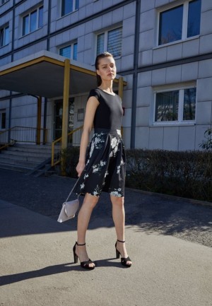 Anna Field Jersey Klänning Klänning Dam Svarta | YQR-876439
