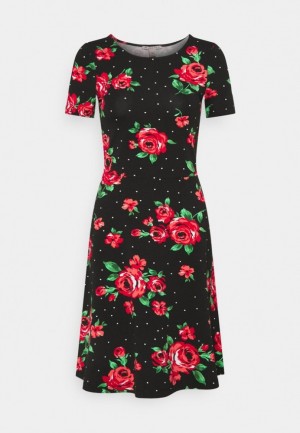 Anna Field Jersey Klänning Klänning Dam Svarta | JYI-986425
