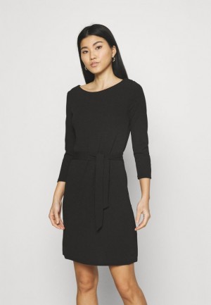 Anna Field Jersey Klänning Klänning Dam Svarta | RLB-067193