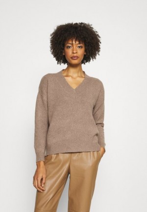 Anna Field Jumper Pullover Dam Grå Bruna | LUS-529084
