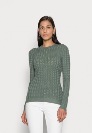 Anna Field Jumper Pullover Dam Gröna | WQN-319452