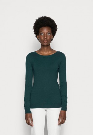 Anna Field Jumper Pullover Dam Mörkgröna | HAS-981326