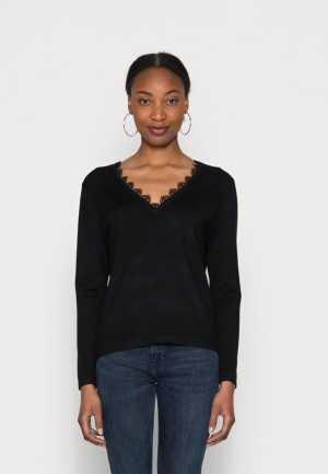 Anna Field Jumper Pullover Dam Svarta | KDN-103286