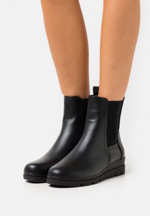 Anna Field Kilklack Ankle Boots Stövletter Dam Svarta | EMS-037168