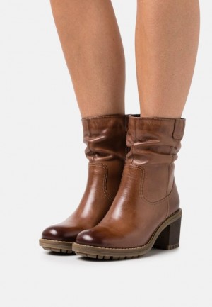 Anna Field Klassiska Ankle Boots Stövletter Dam Bruna | LFX-943817