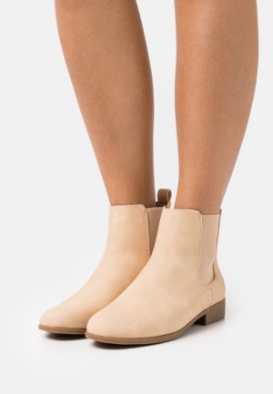Anna Field Klassiska Ankle Boots Stövletter Dam Beige | ZCT-736912