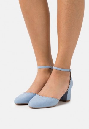 Anna Field Klassiska Heels Klackar Dam Ljusblå | LJR-429315