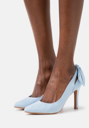 Anna Field Klassiska Heels Klackar Dam Ljusblå | TZA-523904