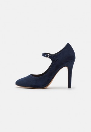 Anna Field Klassiska Heels Klackar Dam Mörkblå | JPN-370481