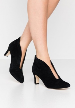 Anna Field Läder Ankle Boots Klackar Dam Svarta | REB-918230