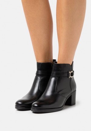 Anna Field Läder Ankle Boots Stövletter Dam Svarta | XWZ-786013