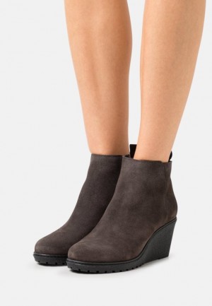 Anna Field Läder Ankle Boots Stövletter Dam Grå | ZOL-657389