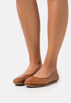 Anna Field Läder Ballet Pumps Ballerina Dam Bruna | IOX-769280