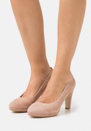 Anna Field Läder Bekvämlighet High Heels Klackar Dam Beige | HPU-512936