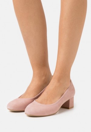 Anna Field Läder Bekvämlighet Klassiska Heels Klackar Dam Rosa | KMG-783510