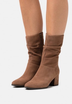 Anna Field Läder Boots Stövlar Dam Bruna | OBY-018632