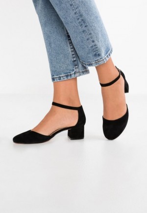 Anna Field Läder Bridal Shoes Klackar Dam Svarta | JNF-531729