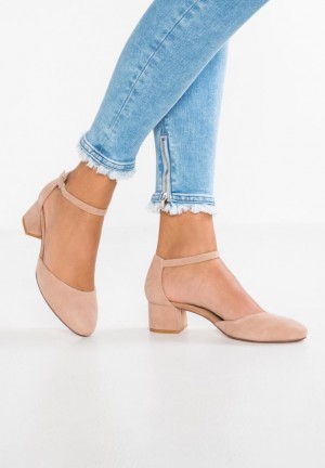 Anna Field Läder Bridal Shoes Klackar Dam Beige | IRU-641257