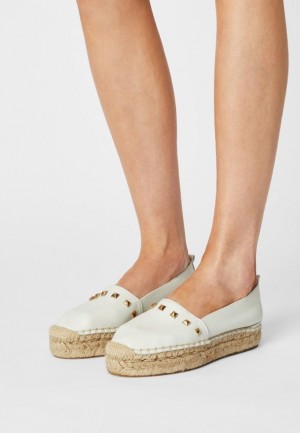Anna Field Läder Espadrilles Låga Skor Dam Vita | CXL-048536