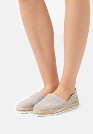 Anna Field Läder Espadrilles Låga Skor Dam Grå | PEV-306148