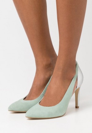 Anna Field Läder High Heels Klackar Dam Mintgröna | ENV-318469