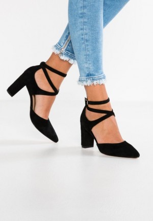 Anna Field Läder High Heels Klackar Dam Svarta | WEK-430716