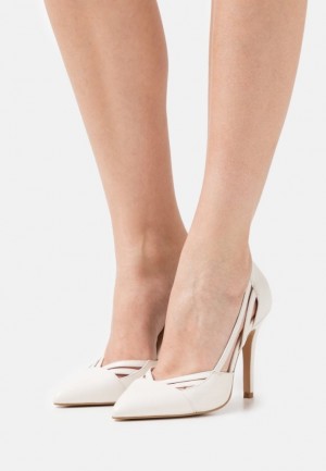 Anna Field Läder High Heels Klackar Dam Vita | XIH-694085