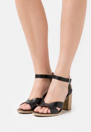 Anna Field Läder High Klackar Sandals Sandaler Dam Svarta | UCY-283975