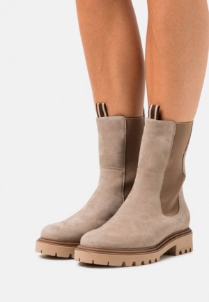 Anna Field Läder Klassiska Ankle Boots Stövletter Dam Beige | LIA-578034