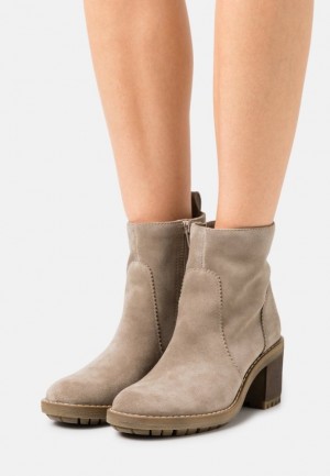 Anna Field Läder Klassiska Ankle Boots Stövletter Dam Grå Bruna | YDX-206378