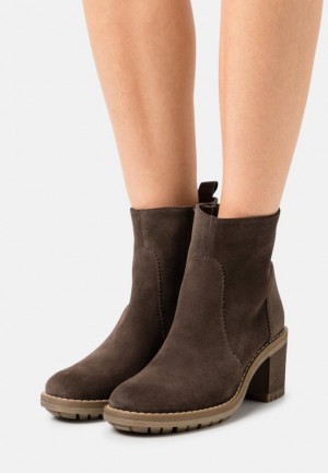 Anna Field Läder Klassiska Ankle Boots Stövletter Dam Bruna | ZRY-426735
