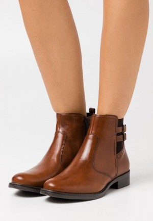 Anna Field Läder Klassiska Ankle Boots Stövletter Dam Bruna | VXZ-072986