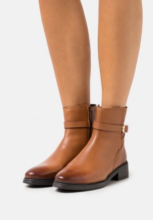 Anna Field Läder Klassiska Ankle Boots Stövletter Dam Bruna | UTW-268435