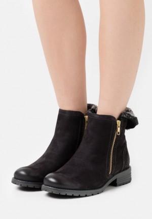 Anna Field Läder Klassiska Ankle Boots Stövletter Dam Svarta | SGC-509436