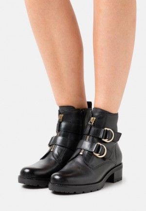 Anna Field Läder Klassiska Ankle Boots Stövletter Dam Svarta | RFN-264805