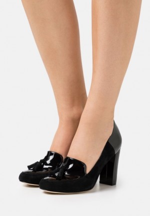 Anna Field Läder Klassiska Heels Klackar Dam Svarta | NYF-307251