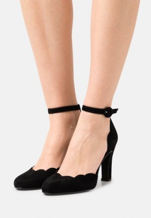 Anna Field Läder Klassiska Heels Klackar Dam Svarta | YBU-963085