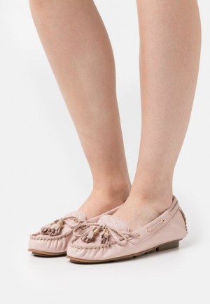 Anna Field Läder Moccasins Låga Skor Dam Rosa | OMW-794038
