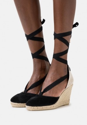 Anna Field Läder Platform Sandals Sandaler Dam Svarta | RJA-540687